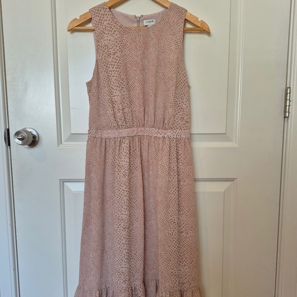J. Crew Dresses & Skirts - New! J. Crew Pink Snake Print Sleeveless Dress, Size 2